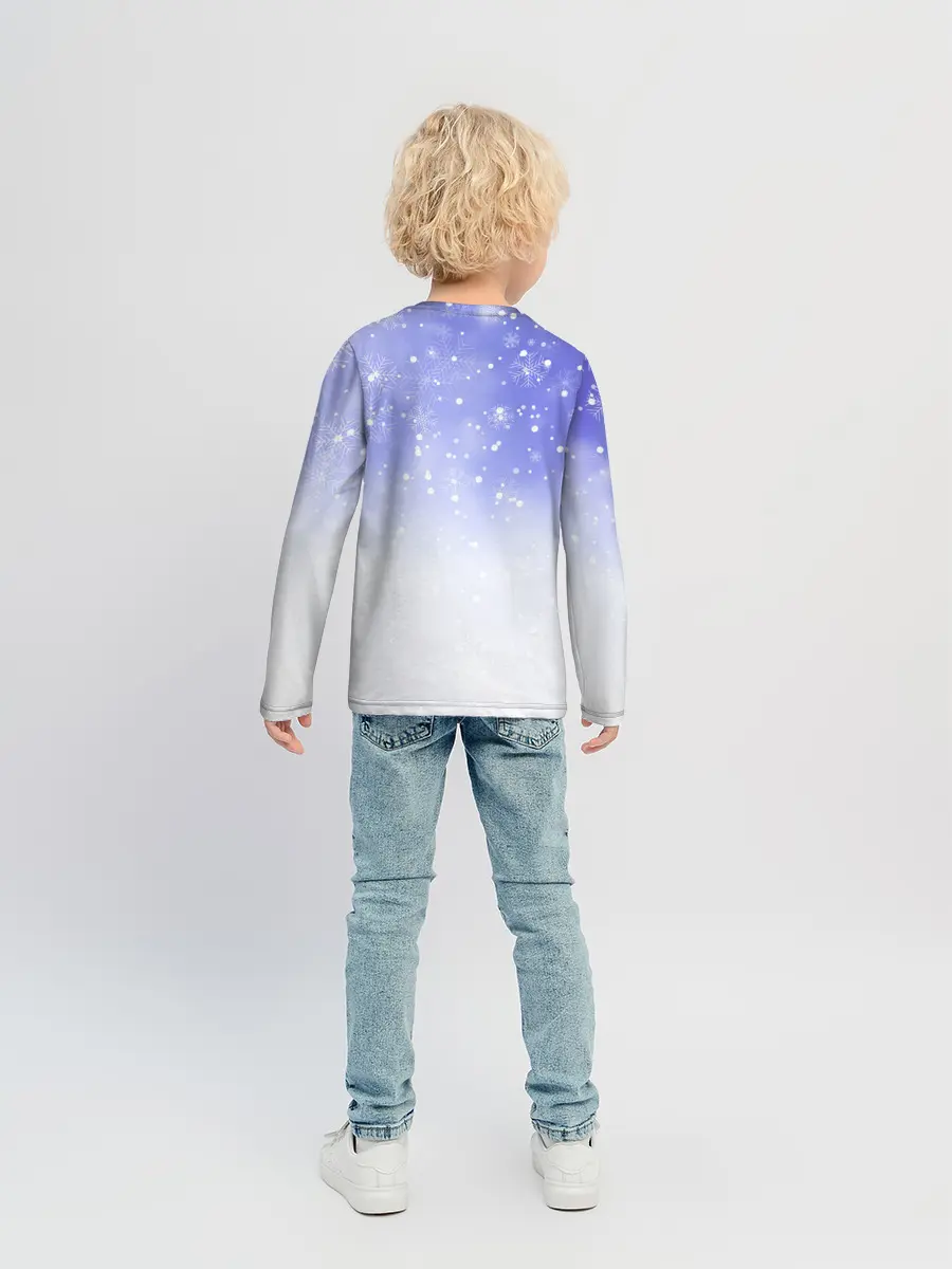 Детский лонгслив / Новогодний Лабрадор / New Years Labrador