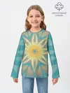 Детский лонгслив / Летнее солнце. Абстракция.