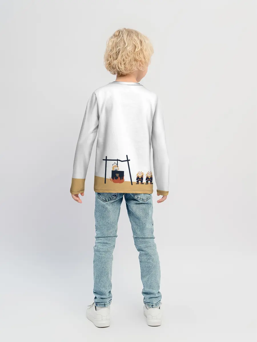 Детский лонгслив / ПАЙМОН И ХИЛИЧУРЛЫ