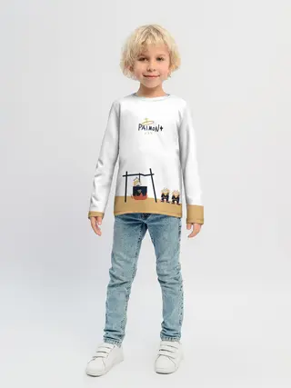 Детский лонгслив / ПАЙМОН И ХИЛИЧУРЛЫ