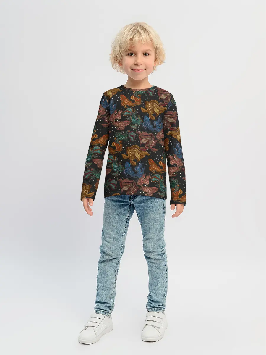 Детский лонгслив / Тайские рыбки