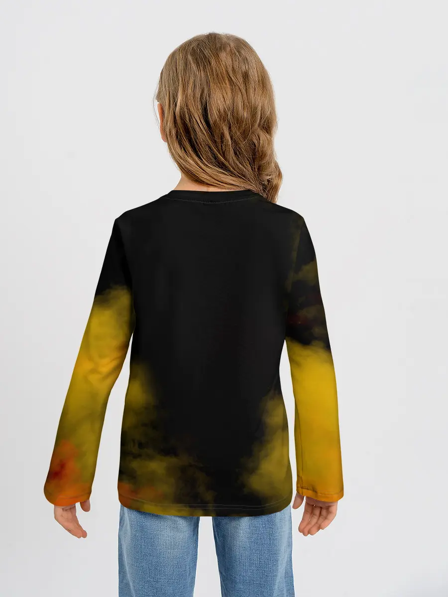 Детский лонгслив / Карикатура Ангус Янг - AC/DC