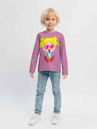 Детский лонгслив / Банни Цукино