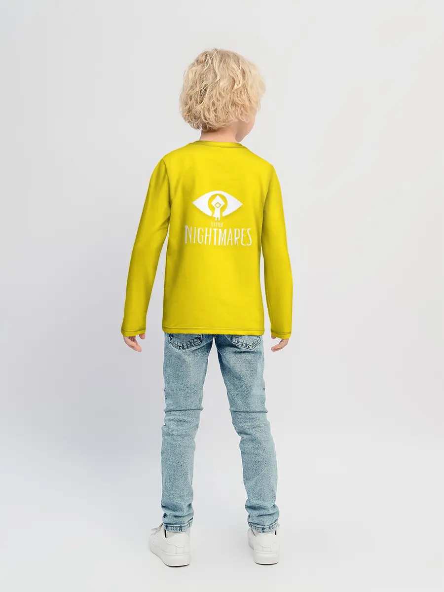 Детский лонгслив / Little nightmares 2 | Yelow
