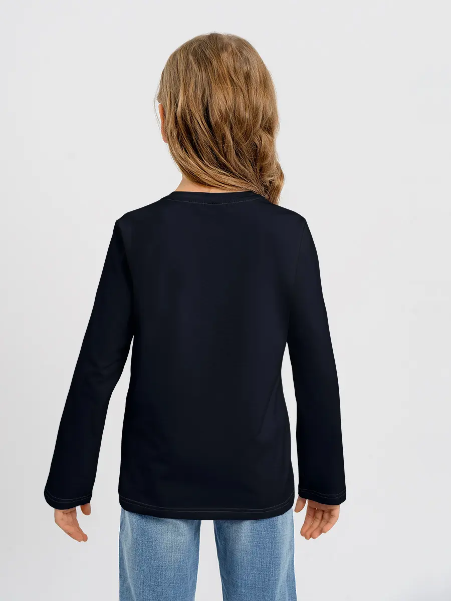 Детский лонгслив / Control лого над Героиней