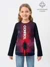 Детский лонгслив / Control лого над Героиней