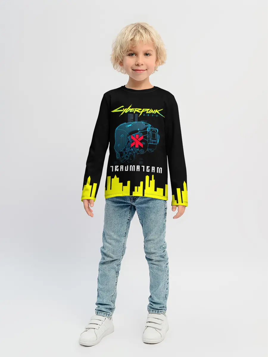 Детский лонгслив / TRAUMA TEAM Cyberpunk 2077