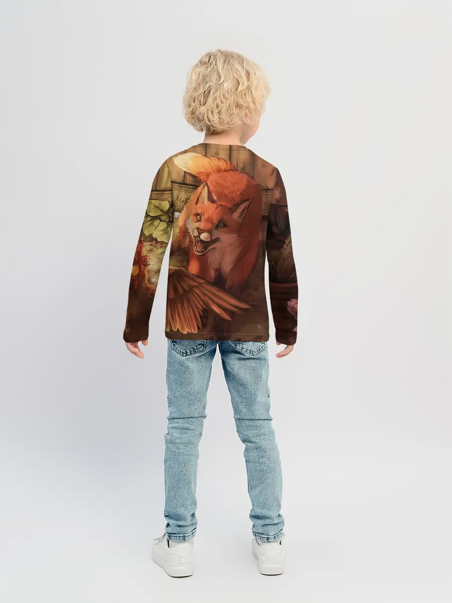 Детский лонгслив / Хищная лисица