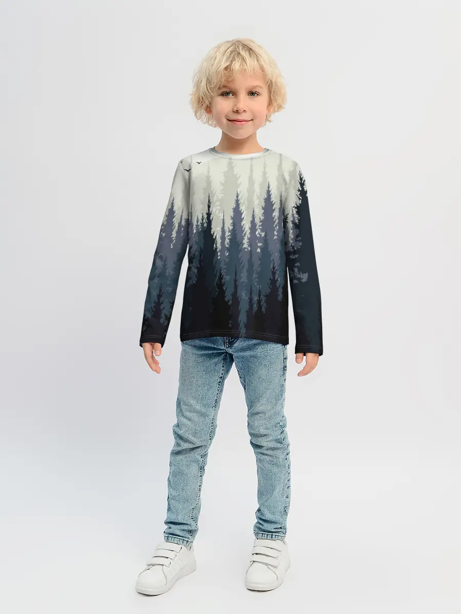 Детский лонгслив / Лес