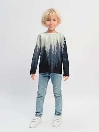 Детский лонгслив / Лес
