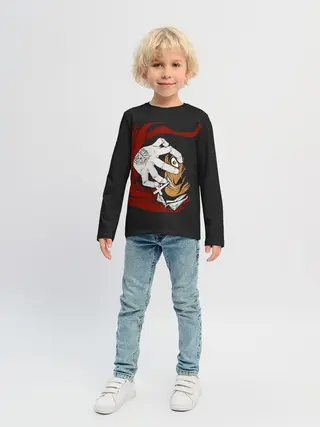 Детский лонгслив / Алукард за тобой наблюдает