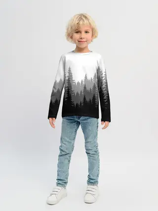 Детский лонгслив / Темный Лес