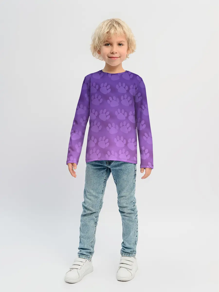 Детский лонгслив / Кошачьи Следы