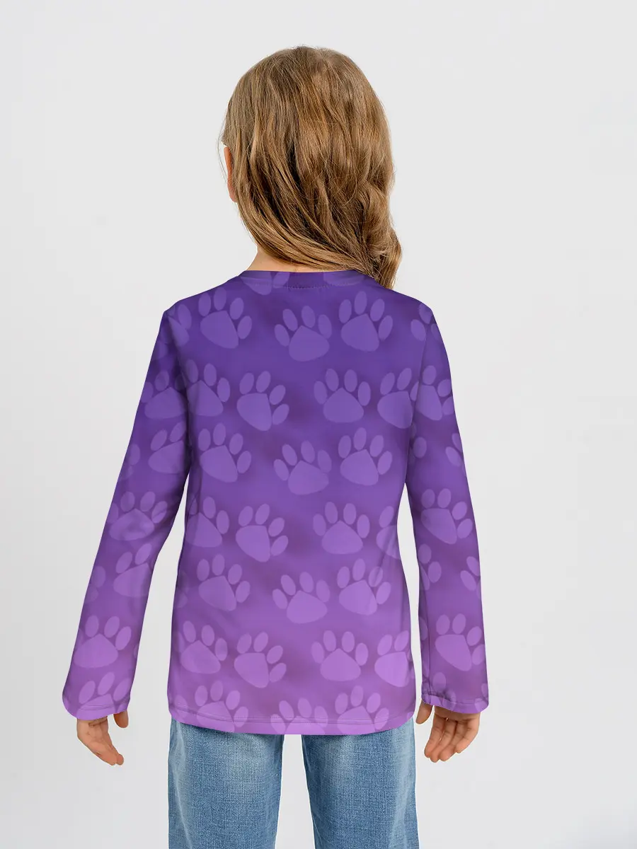 Детский лонгслив / Кошачьи Следы