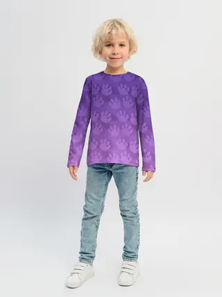 Детский лонгслив / Кошачьи Следы