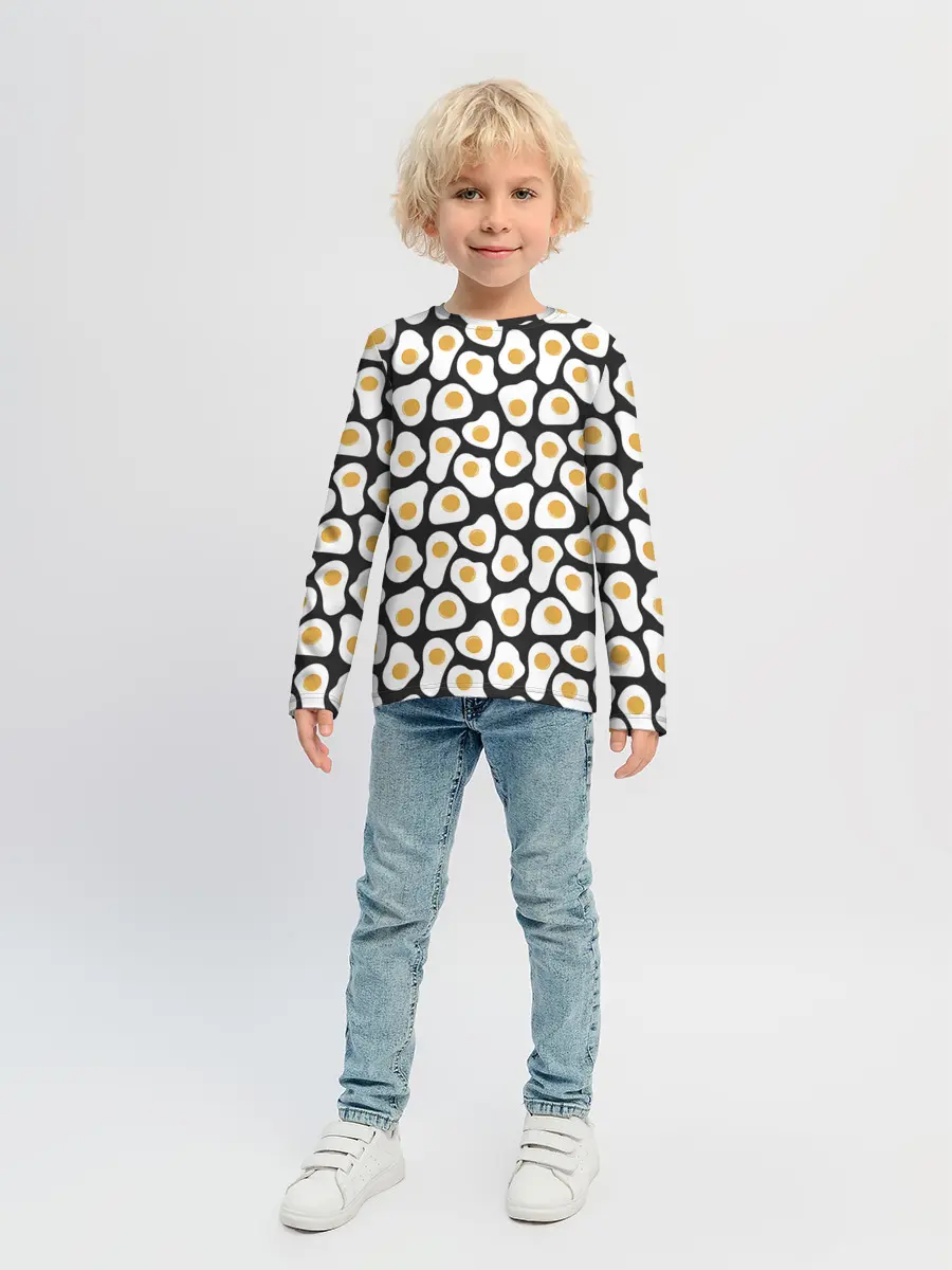 Детский лонгслив / Яичница