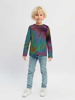 Детский лонгслив / Современная абстракция