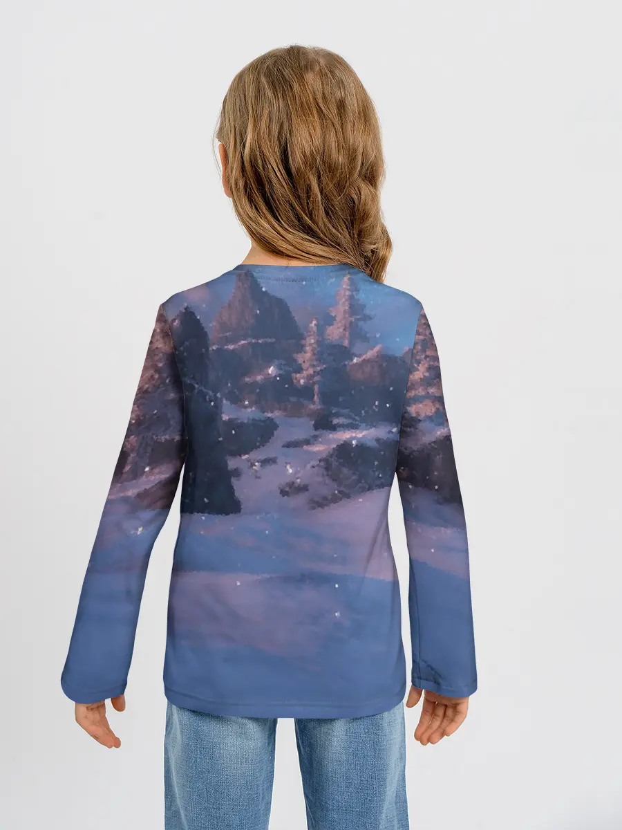 Детский лонгслив / Valheim лого с секирой