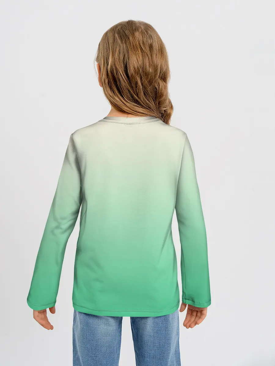 Детский лонгслив / две овечки пасутся на лугу