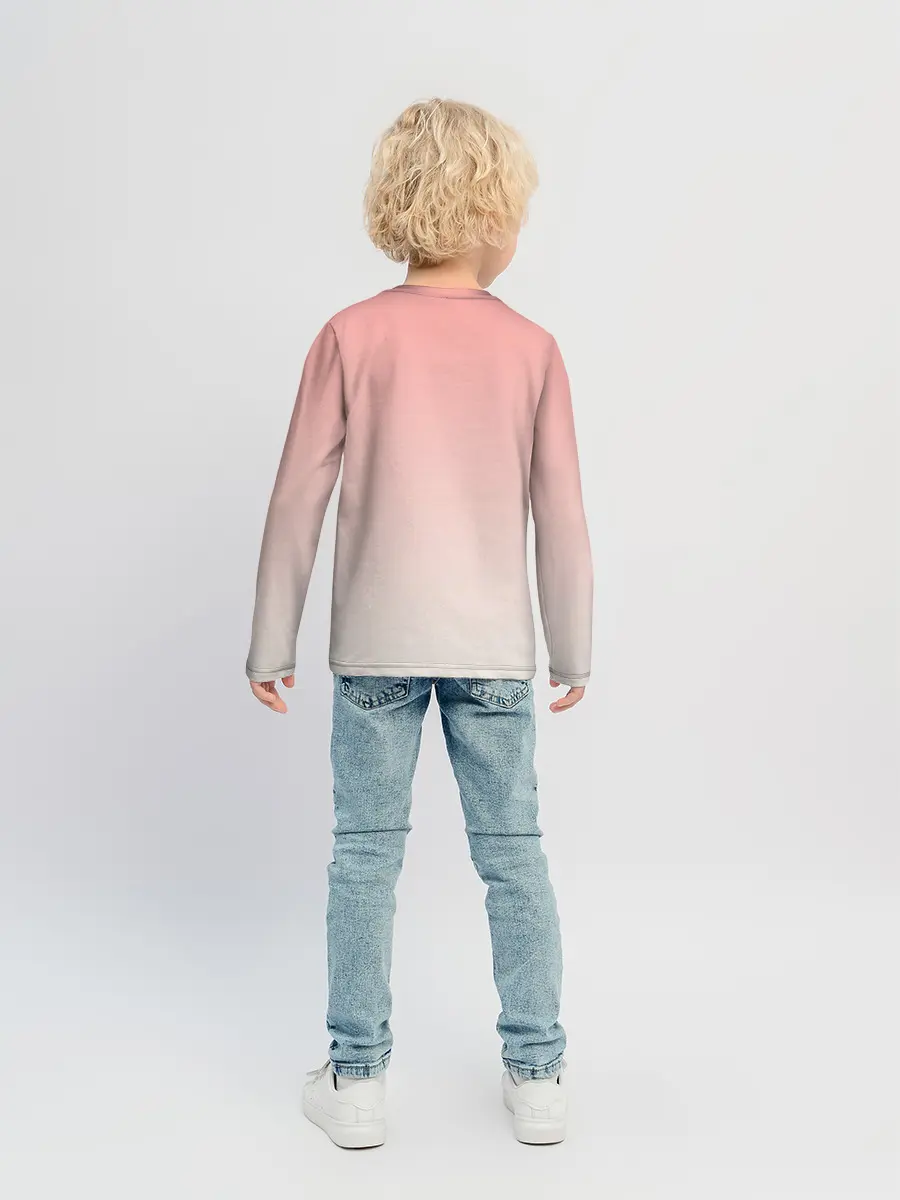 Детский лонгслив / влюбленная девушка ноутбук