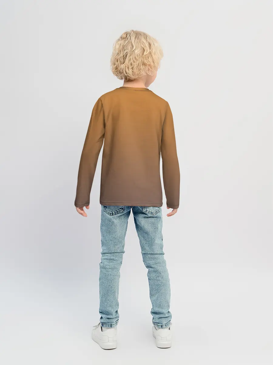 Детский лонгслив / анимешная девочка очки офис