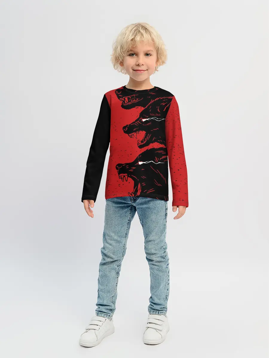 Детский лонгслив / Evil Wolves
