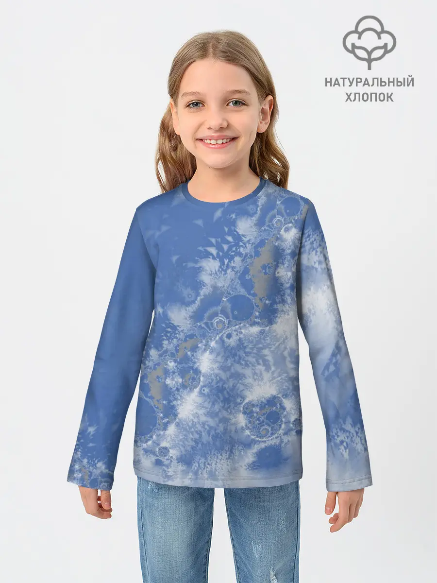 Детский лонгслив / Летающие треугольники