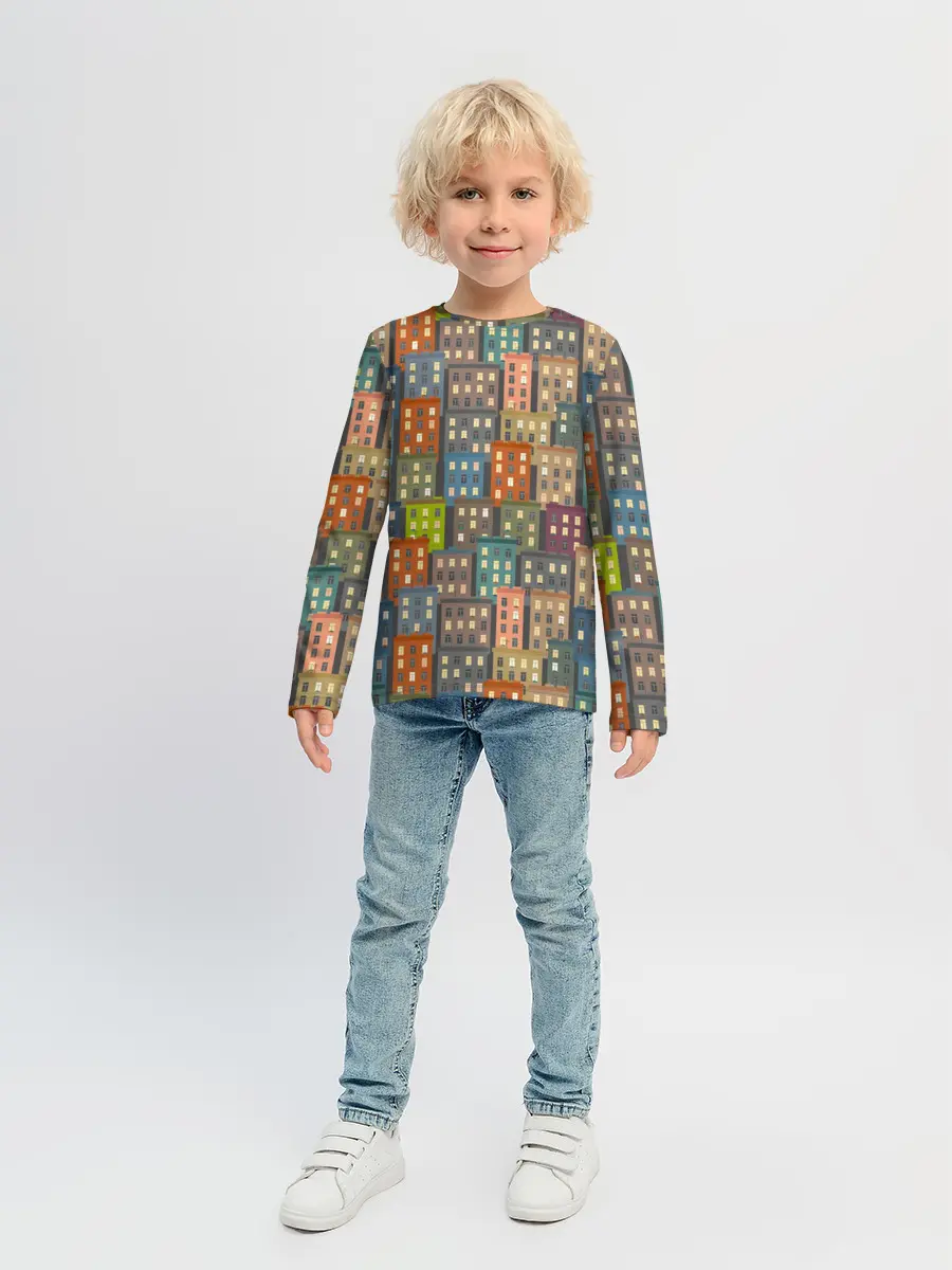 Детский лонгслив / Город