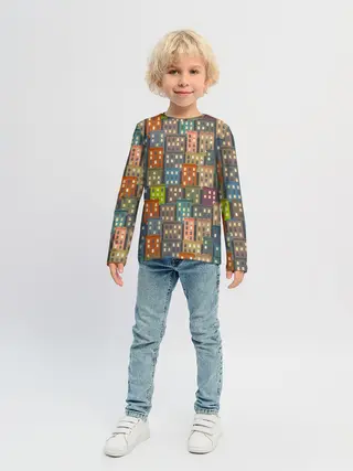 Детский лонгслив / Город