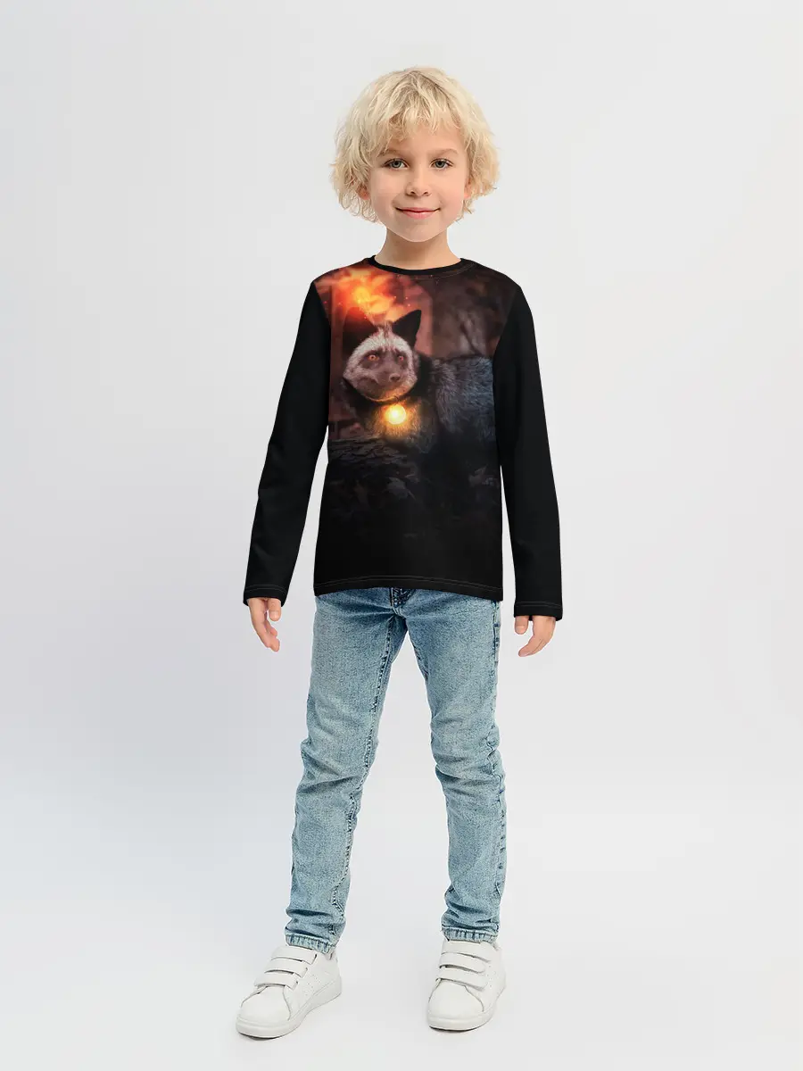 Детский лонгслив / Волшебная лисица