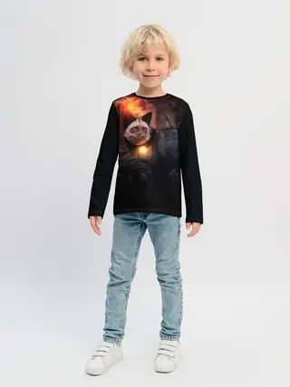 Детский лонгслив / Волшебная лисица