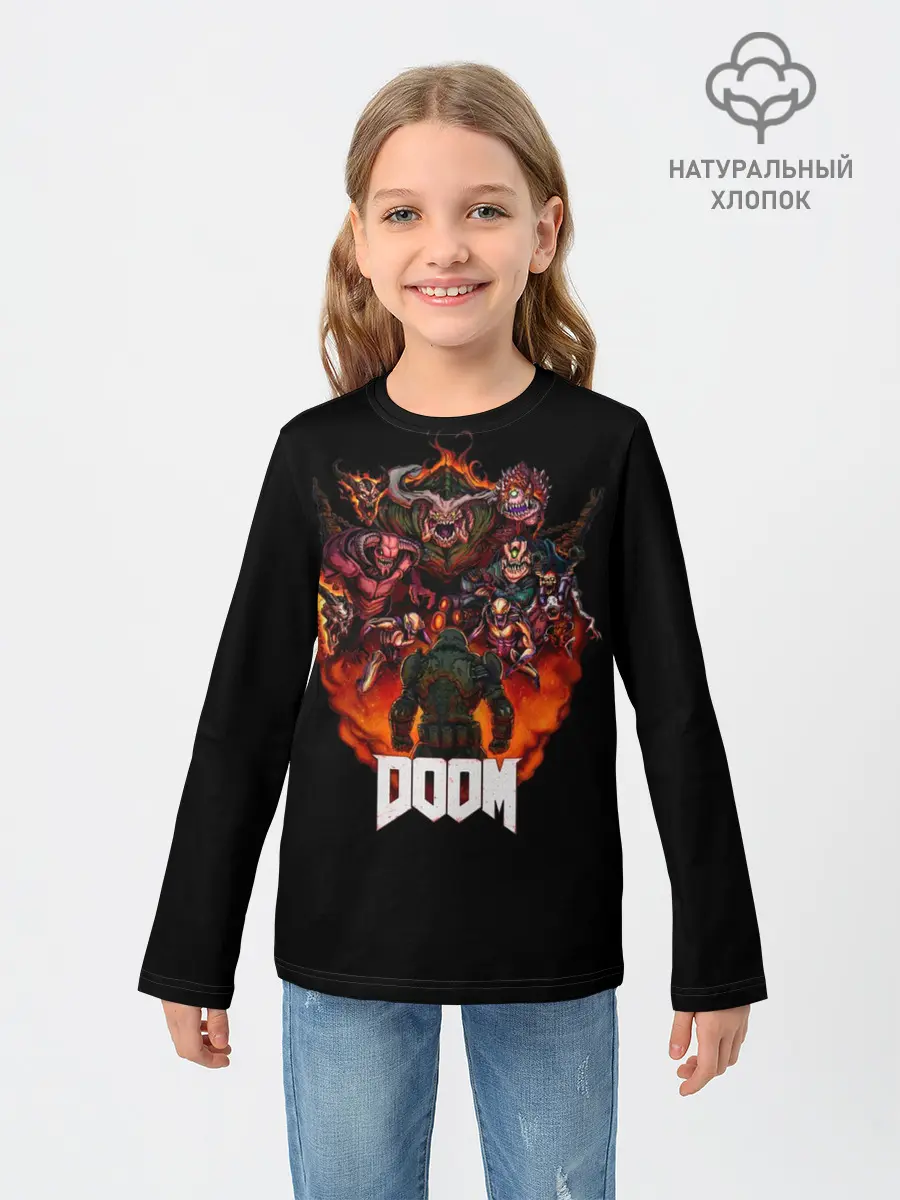 Детский лонгслив / Doom