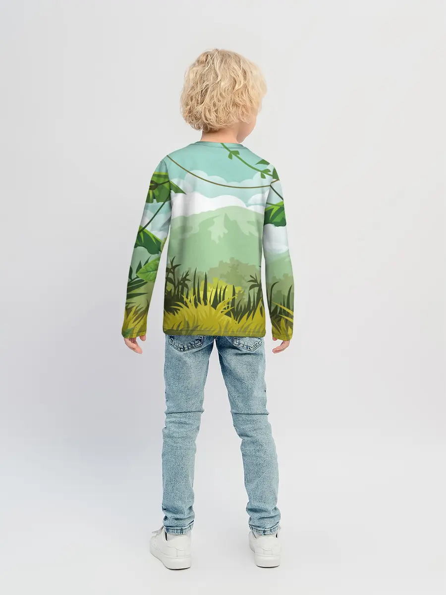 Детский лонгслив / Тропики