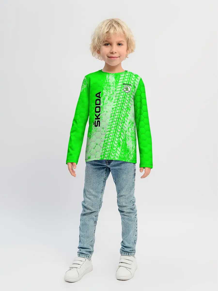 Детский лонгслив / SKODA