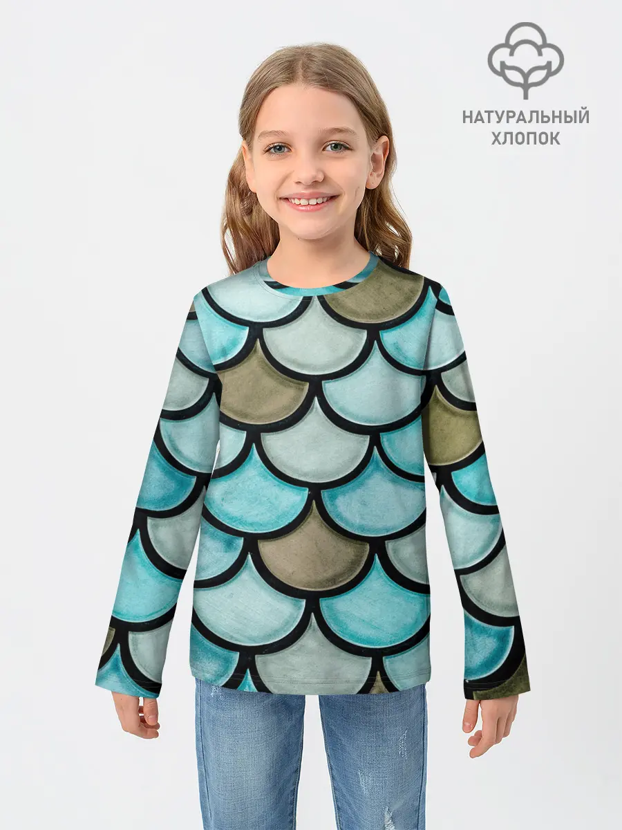 Детский лонгслив / Кожа дракона