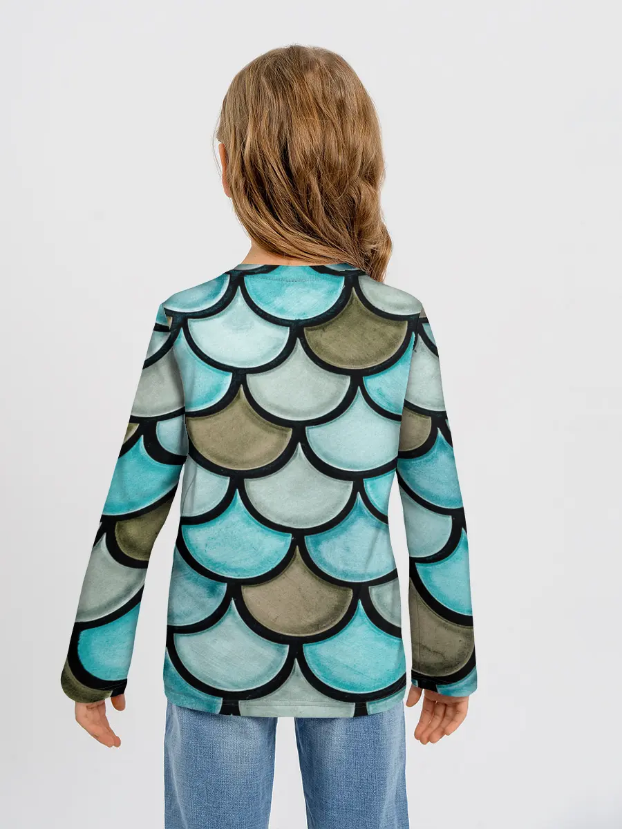 Детский лонгслив / Кожа дракона