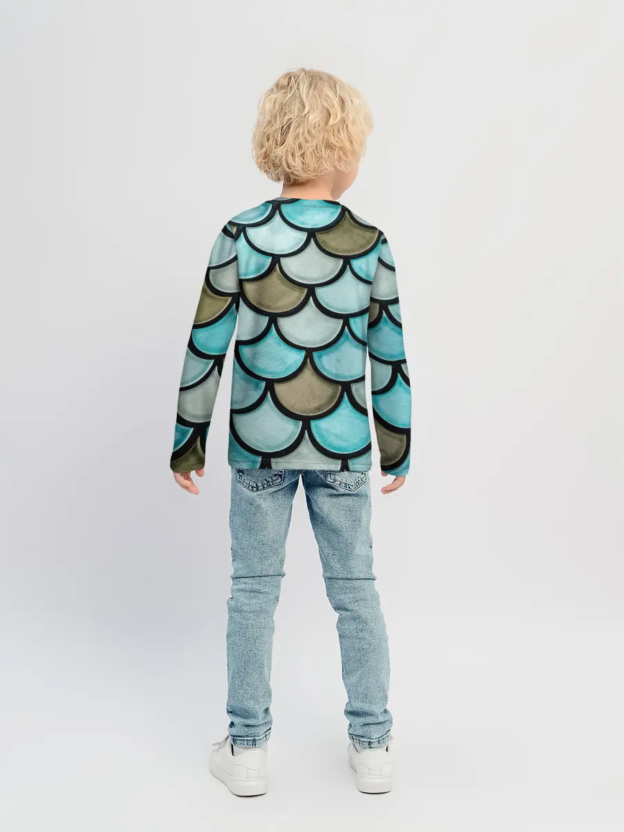 Детский лонгслив / Кожа дракона