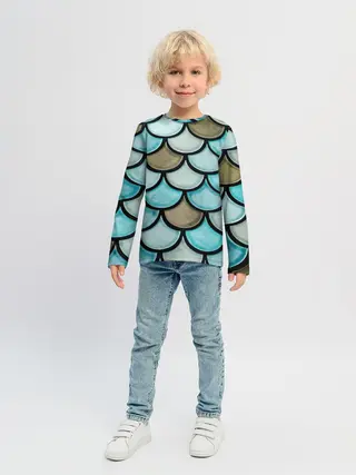 Детский лонгслив / Кожа дракона