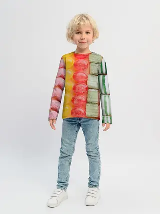 Детский лонгслив / Мармеладки леденцы