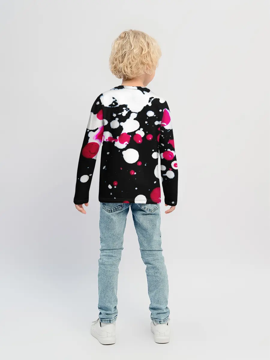 Детский лонгслив / Пятна стиля