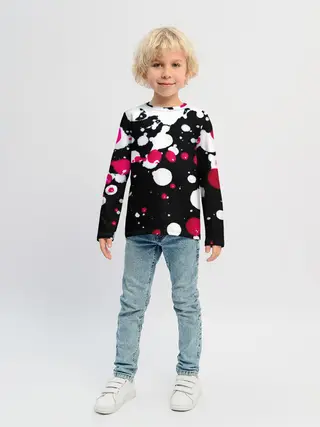 Детский лонгслив / Пятна стиля