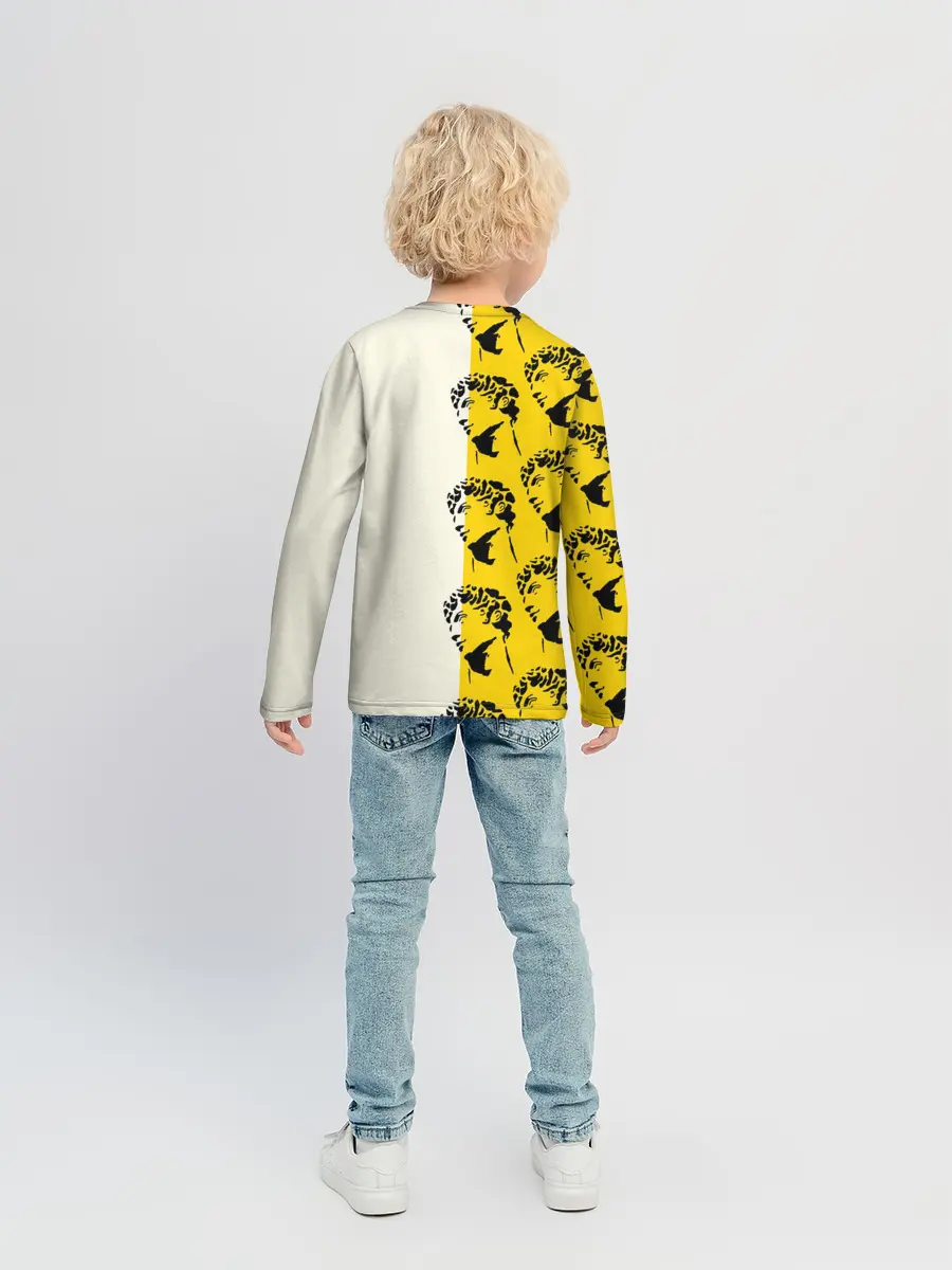 Детский лонгслив / Скульптура монограмма