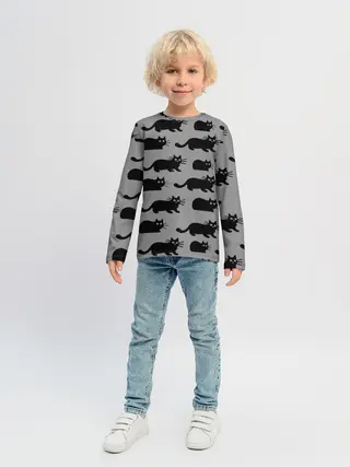 Детский лонгслив / Котики