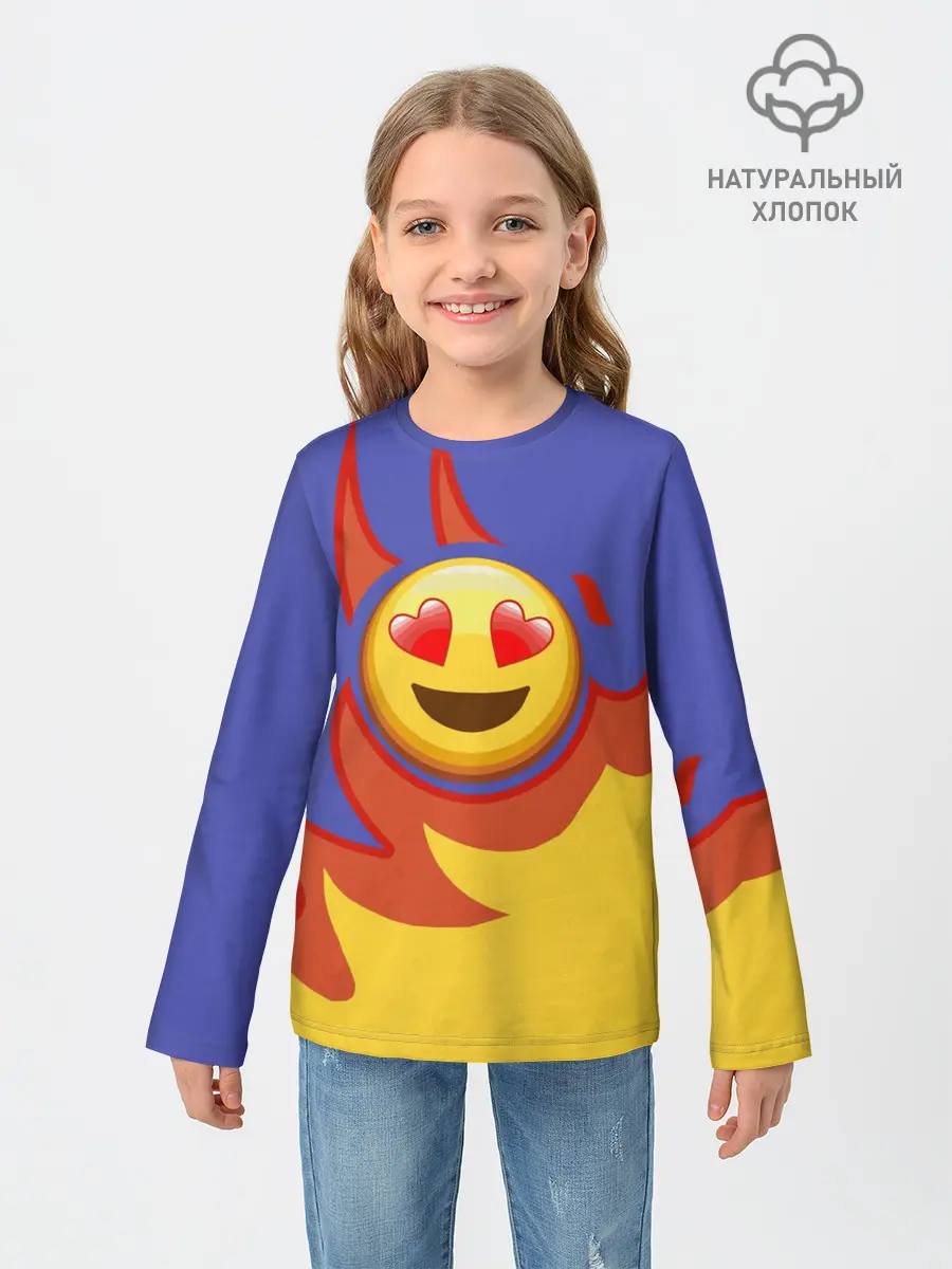 Детский лонгслив / Ты горишь как огонь v1