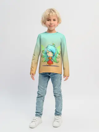 Детский лонгслив / малышка фея с крылышками