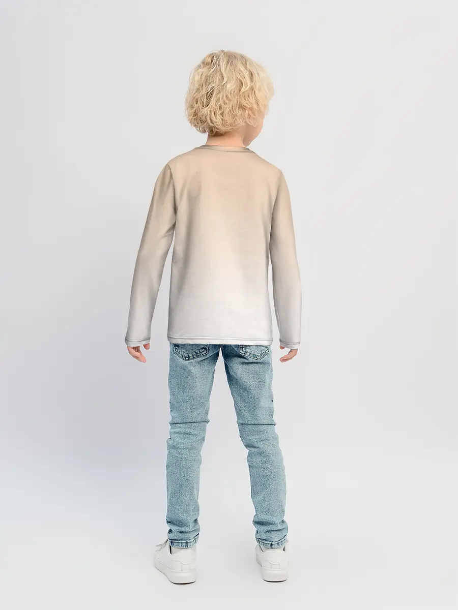 Детский лонгслив / анимешная девочка с нутэллой