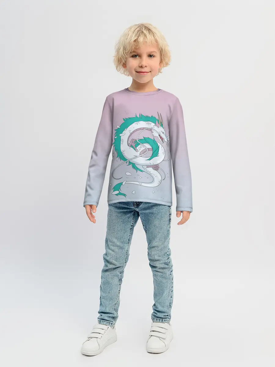 Детский лонгслив / водный дракон