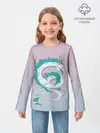 Детский лонгслив / водный дракон
