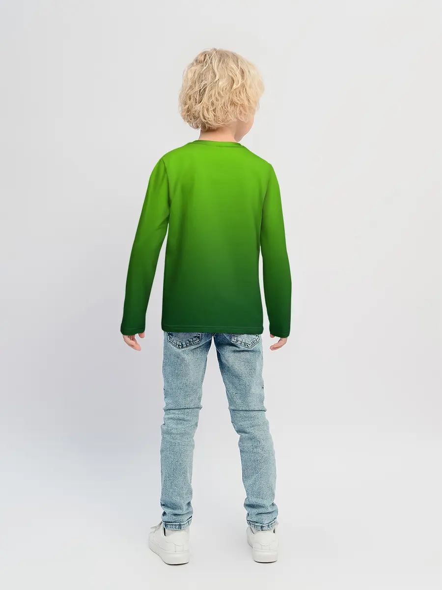 Детский лонгслив / земляной анимешный дракон