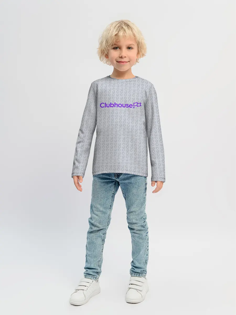 Детский лонгслив / Clubhouse | Gray